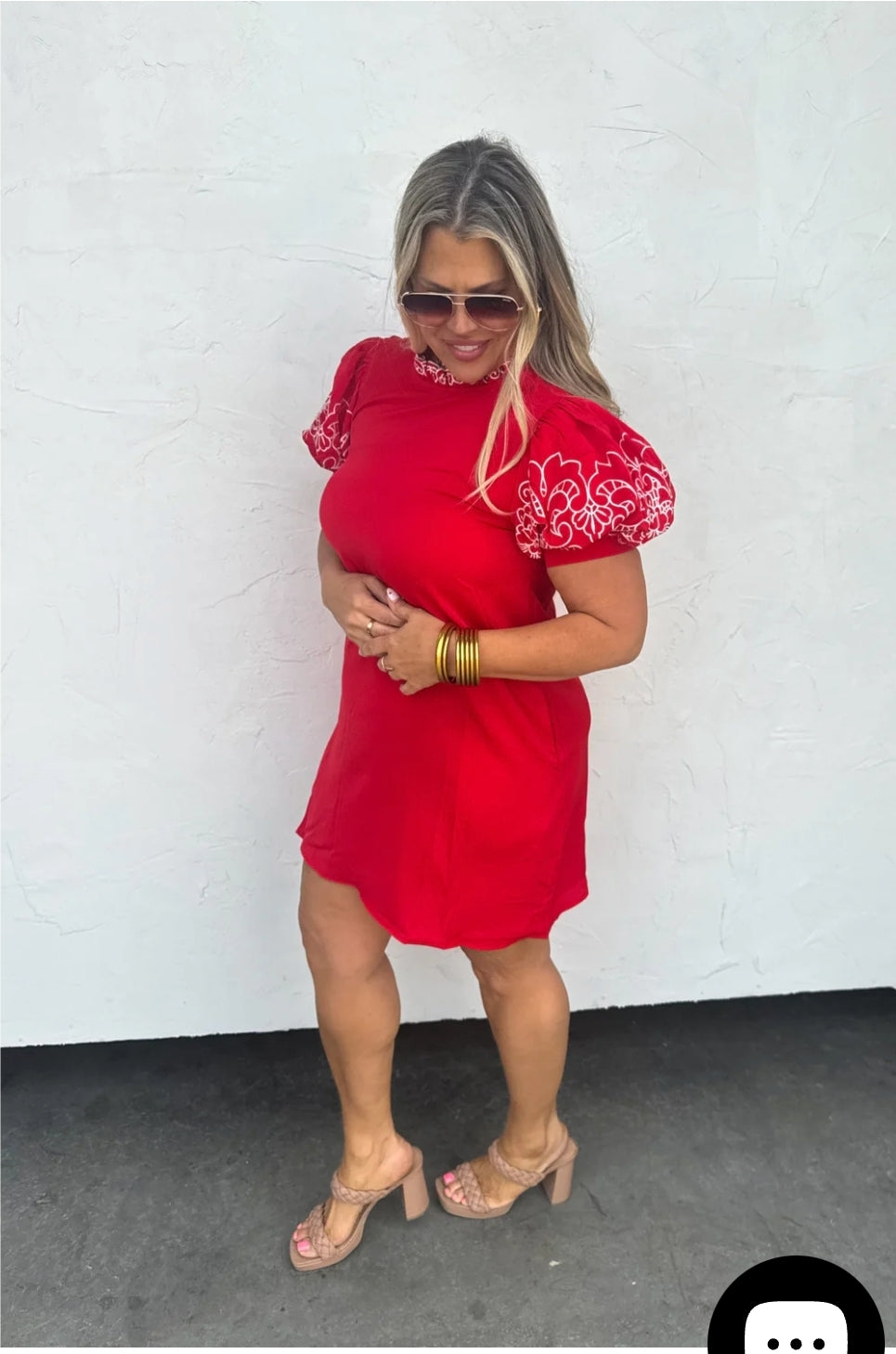 SPRING FORWARD EMBROIDERED DRESS