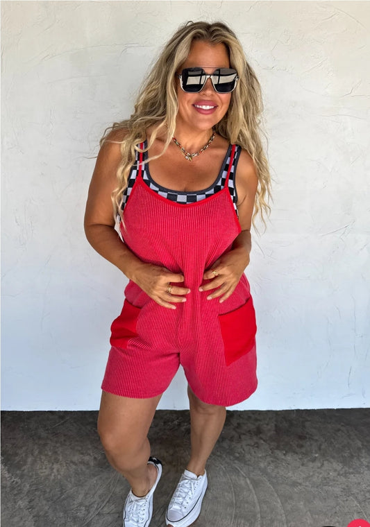 PREORDER- KINSEY RIBBED ROMPER