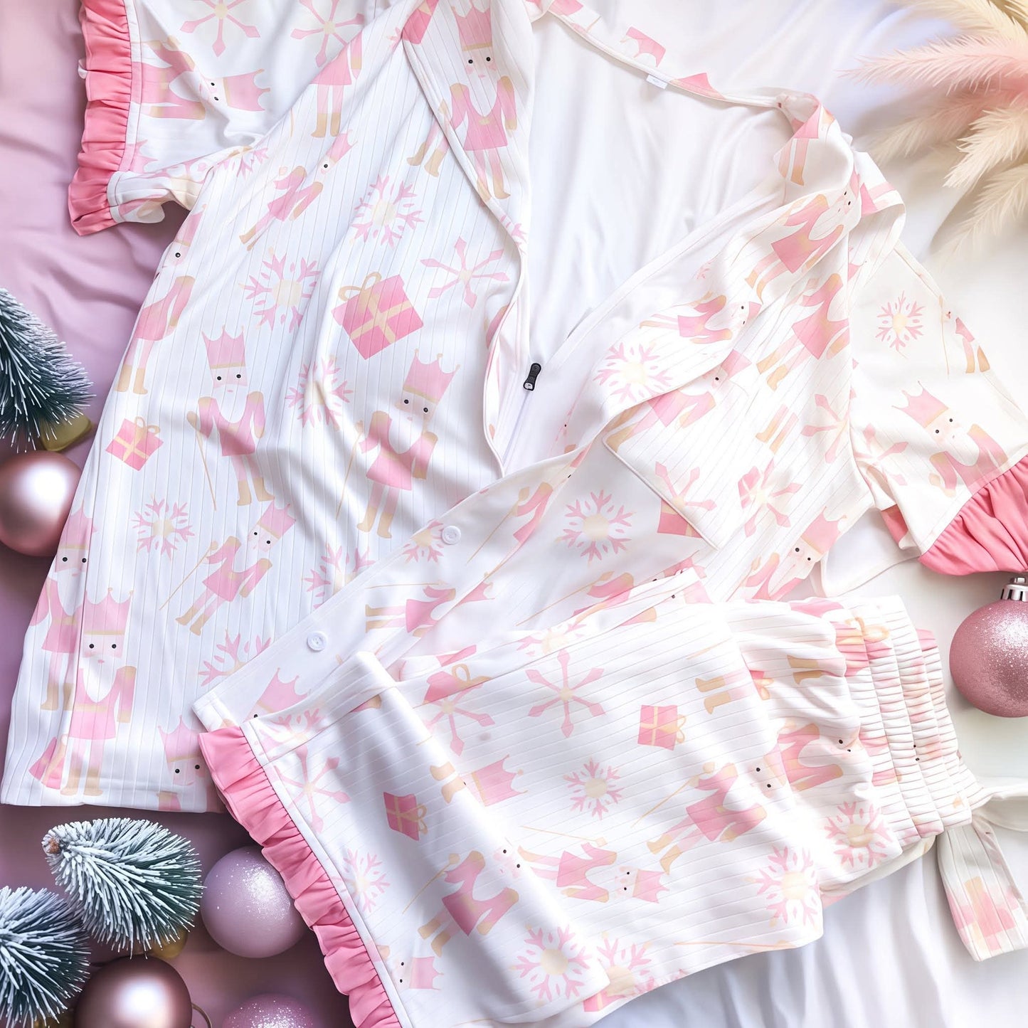 PREORDER Pink Nutcrackers Build-In Lux PJ Set