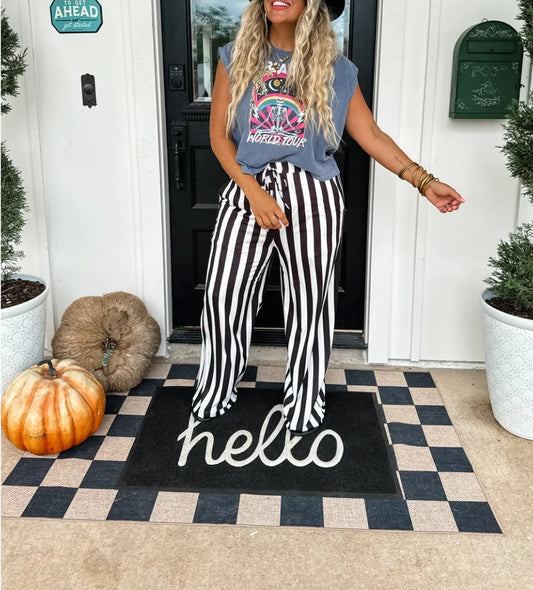 PREORDER- VERTICAL VIBES STRIPE PANTS