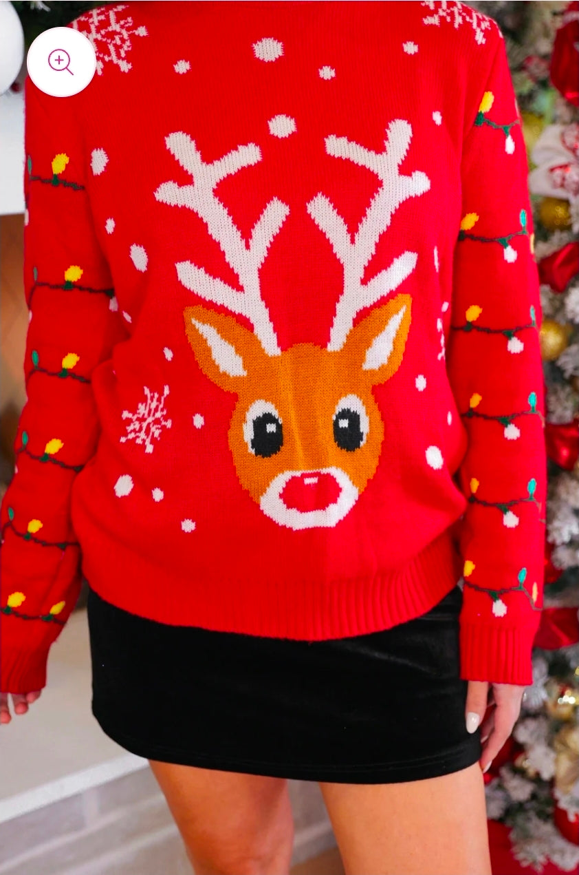 Reindeer Holiday Sweater