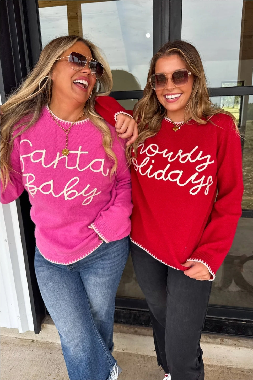 PREORDER- SANTA & HOWDY HOLIDAY SWEATERS
