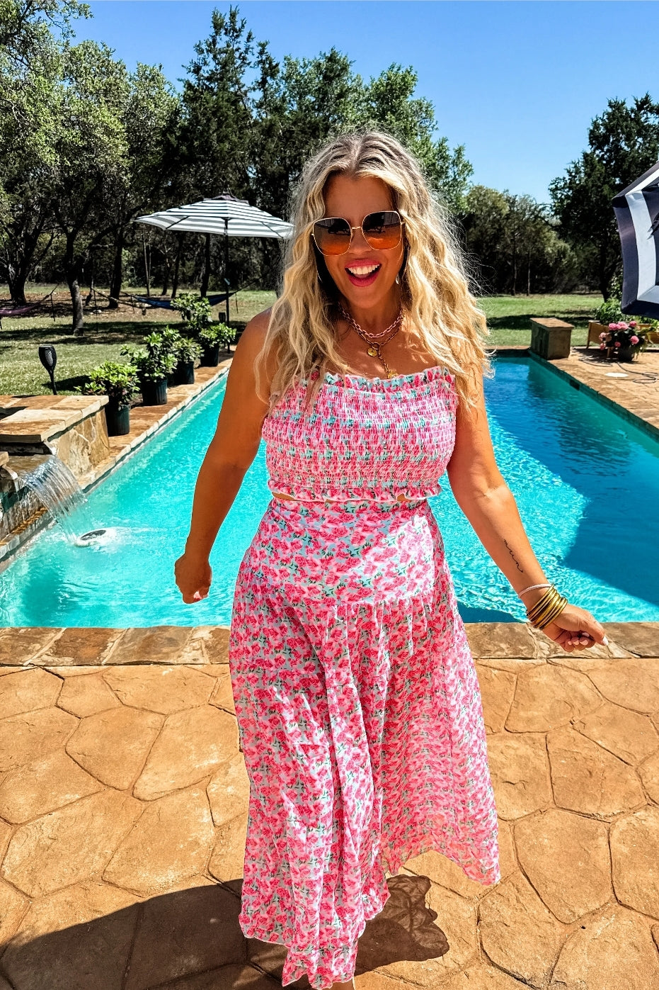 PREORDER- ISLAND VIBES- AMALFI BLOOMS SWIM SET