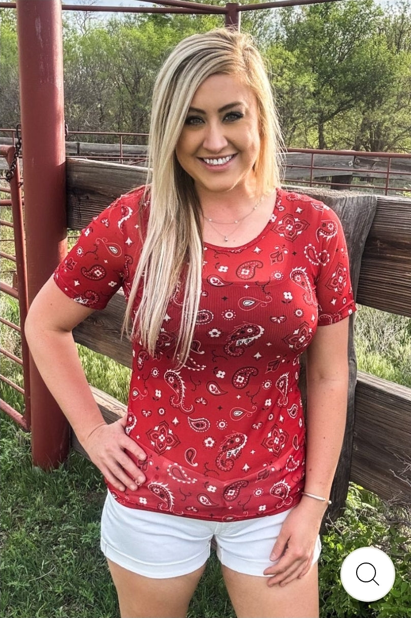 Bandana Babe Short Sleeve Mesh