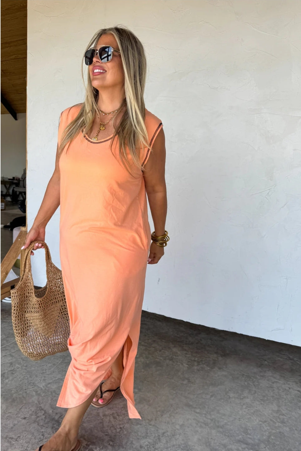 PREORDER- RELAXED SUMMER SPLIT HEM DRESS