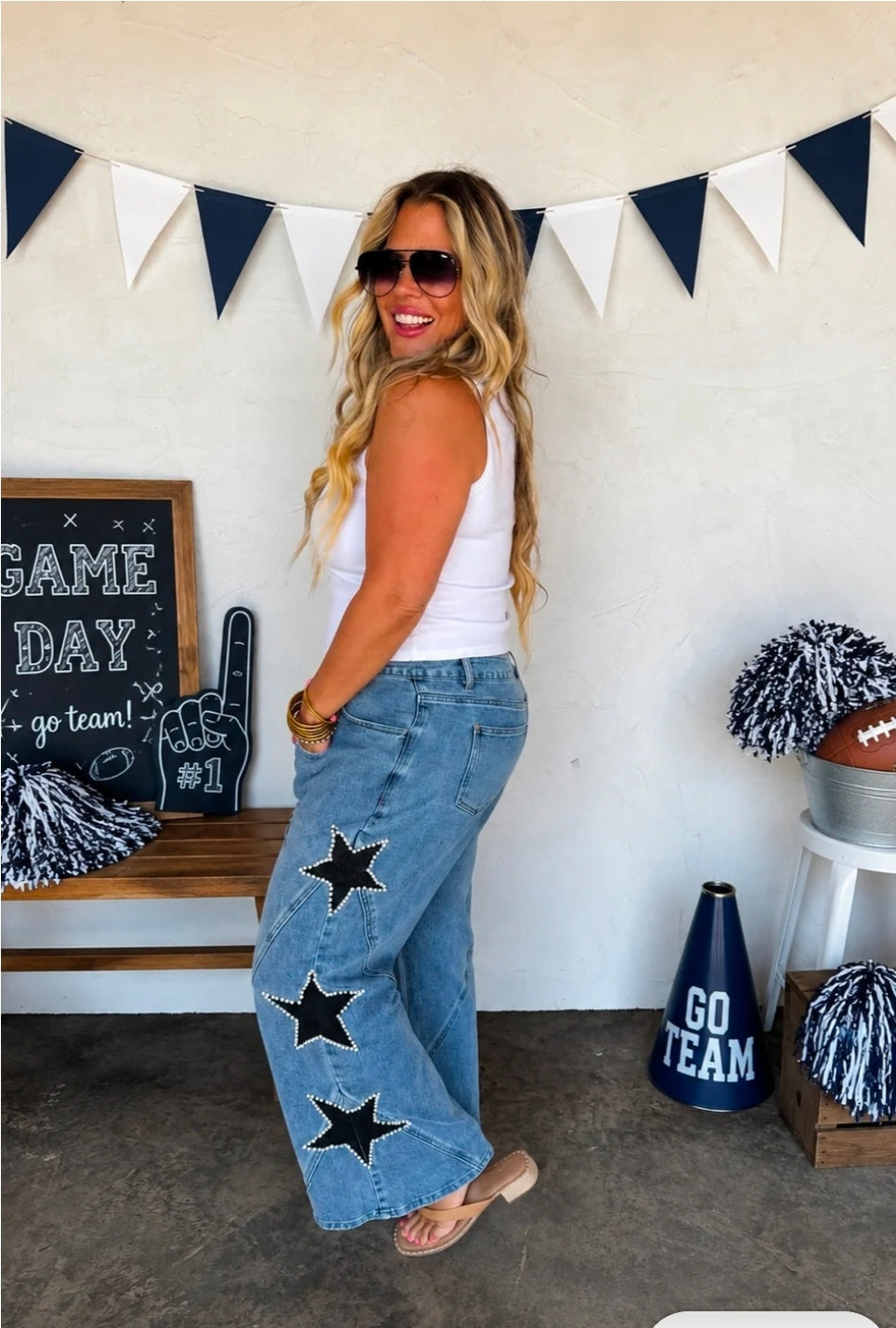 PREORDER- SIDELINE STAR JEANS