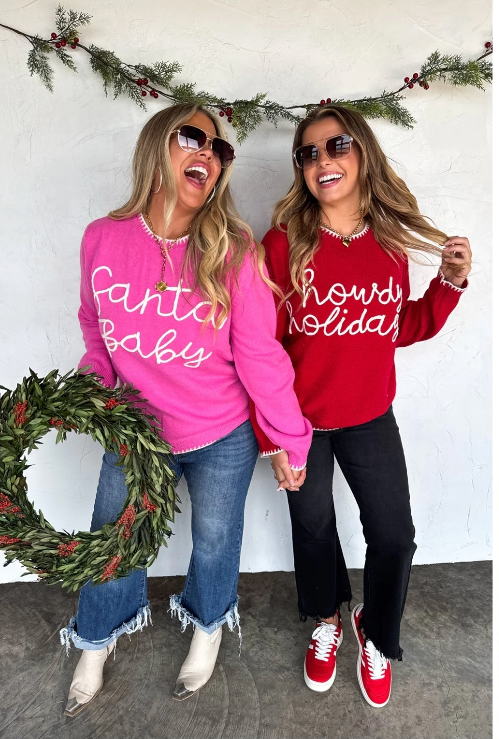 PREORDER- SANTA & HOWDY HOLIDAY SWEATERS