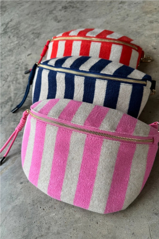 PREORDER- STRIPE TERRY BUM BAG