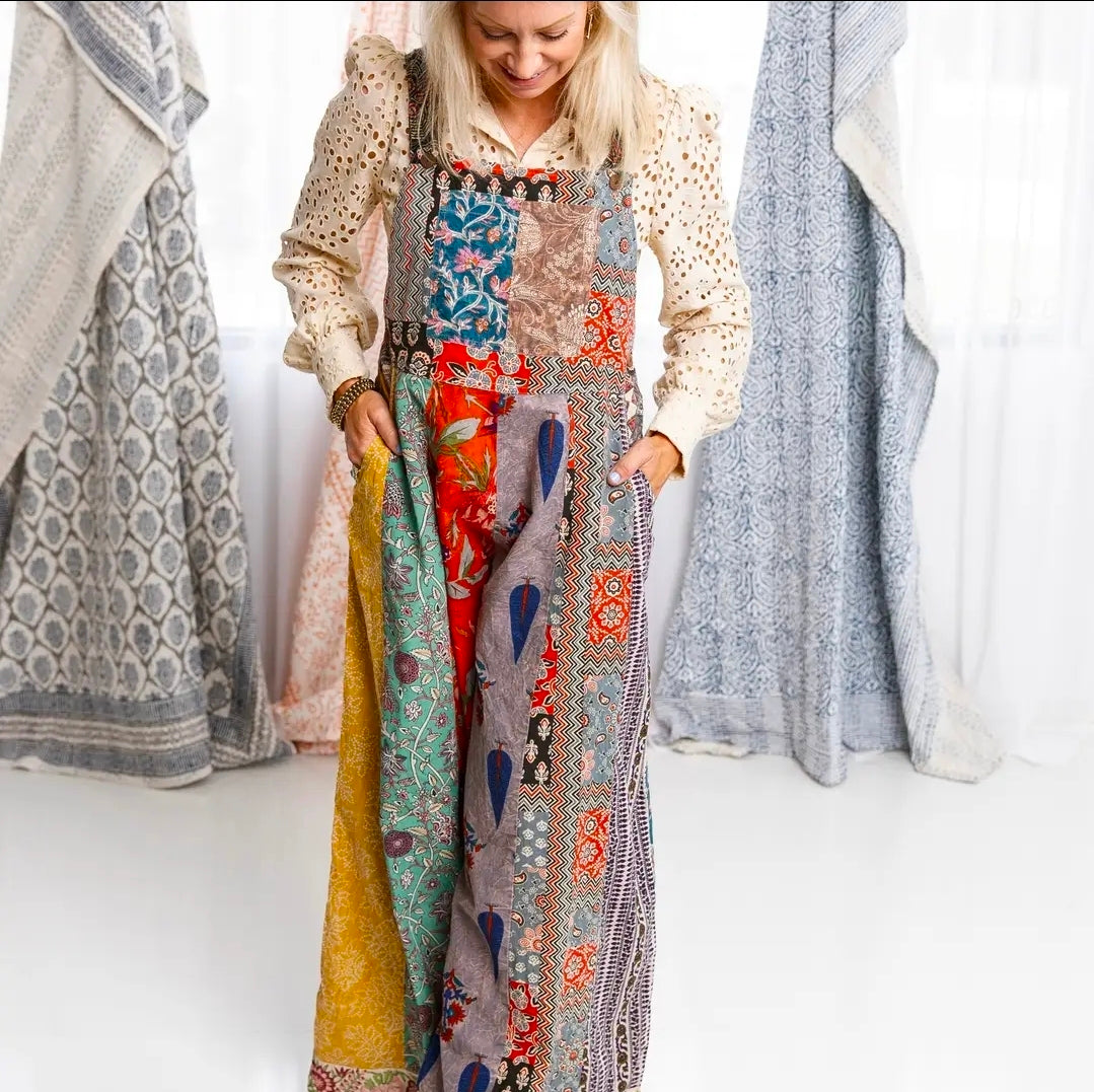 Botanical Motif
Patchwork Printed
Overalls