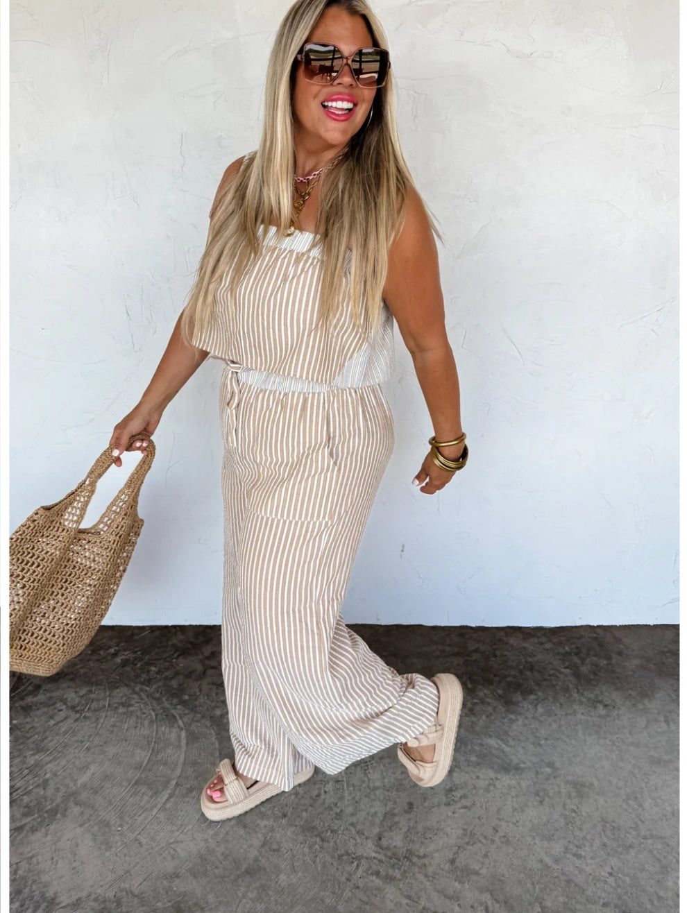 PREORDER- SEERSUCKER PANT SET