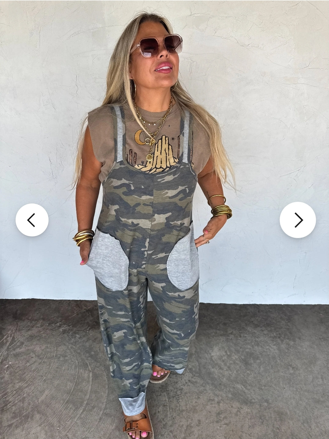 PREORDER- RICKI CAMO ROMPER