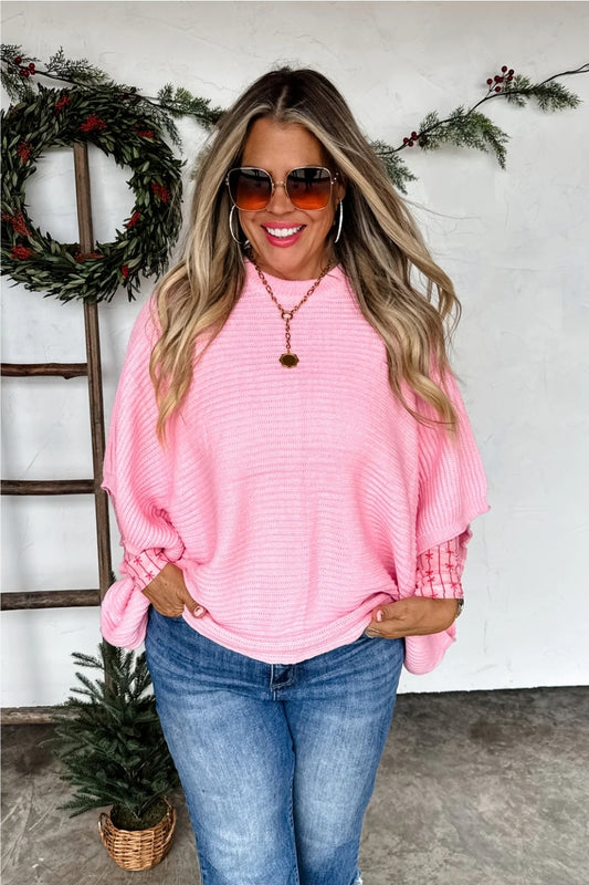 PREORDER- CHRISTMAS MEG PULLOVER PONCHO