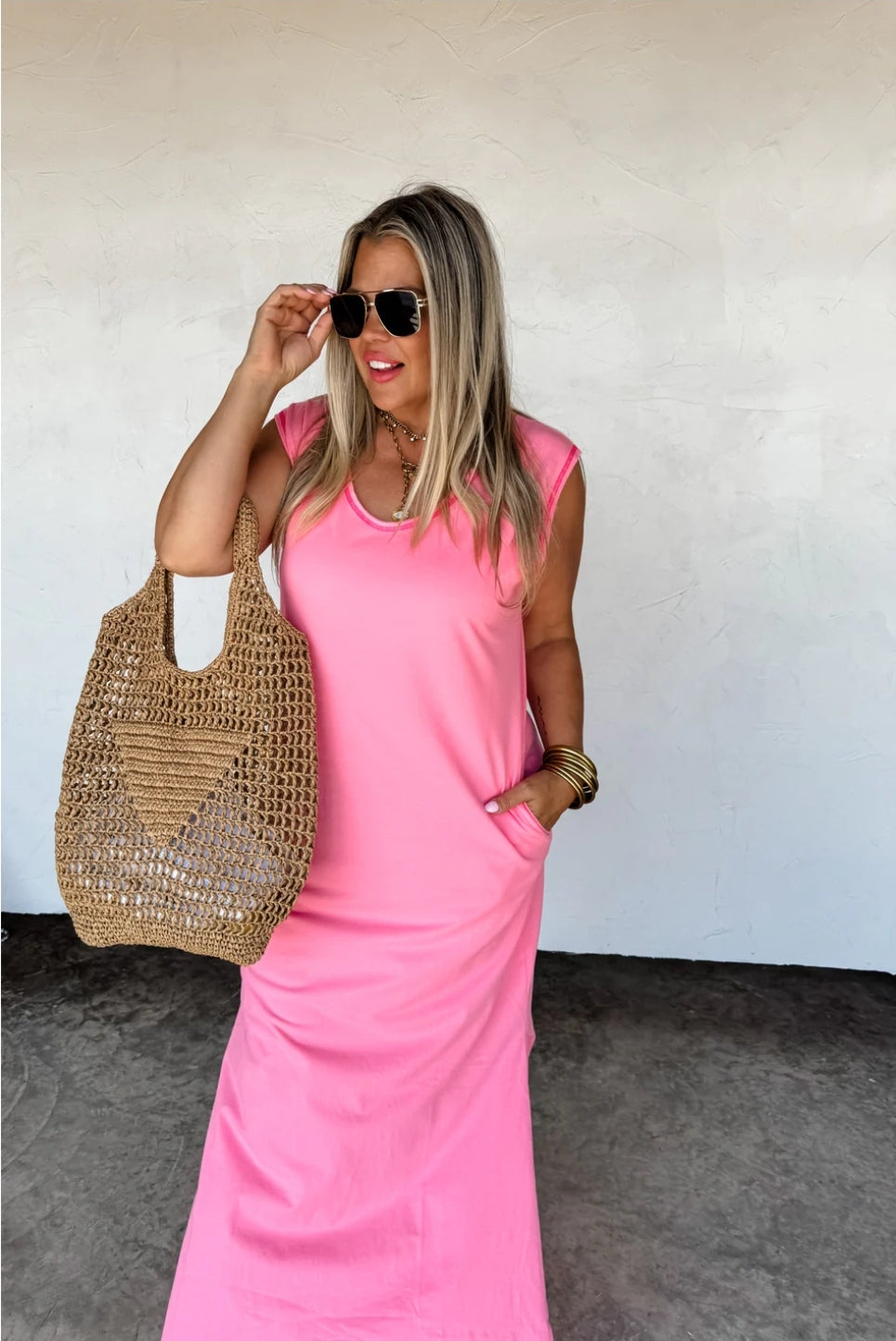 PREORDER- RELAXED SUMMER SPLIT HEM DRESS