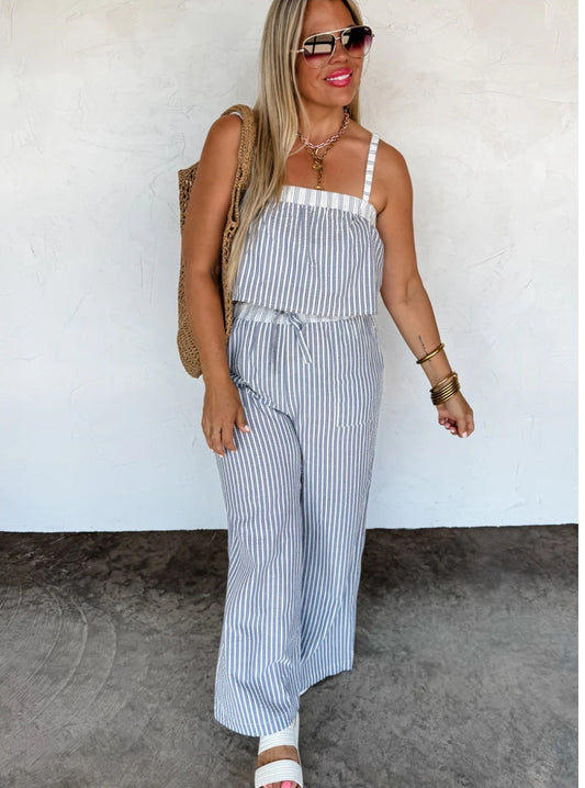 PREORDER- SEERSUCKER PANT SET