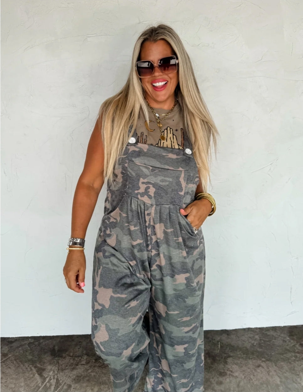 PREORDER- CAMO KARLI OVERALLS