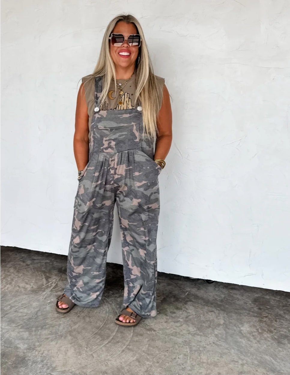PREORDER- CAMO KARLI OVERALLS