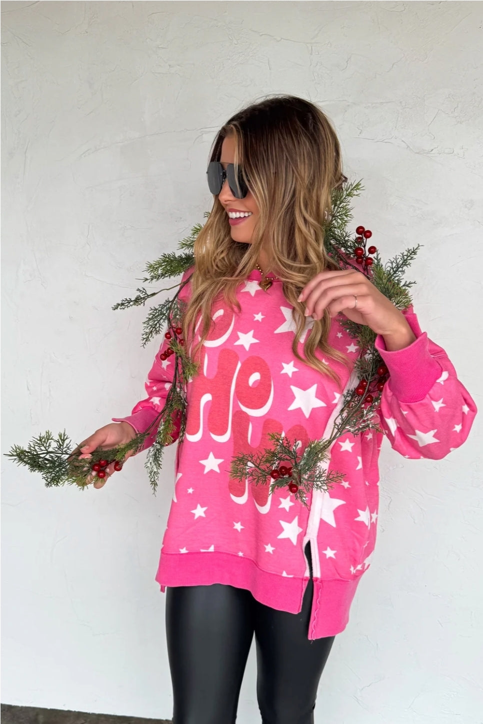 PREORDER- MERRY & HO HO HO CLASSIC CREW PULLOVER