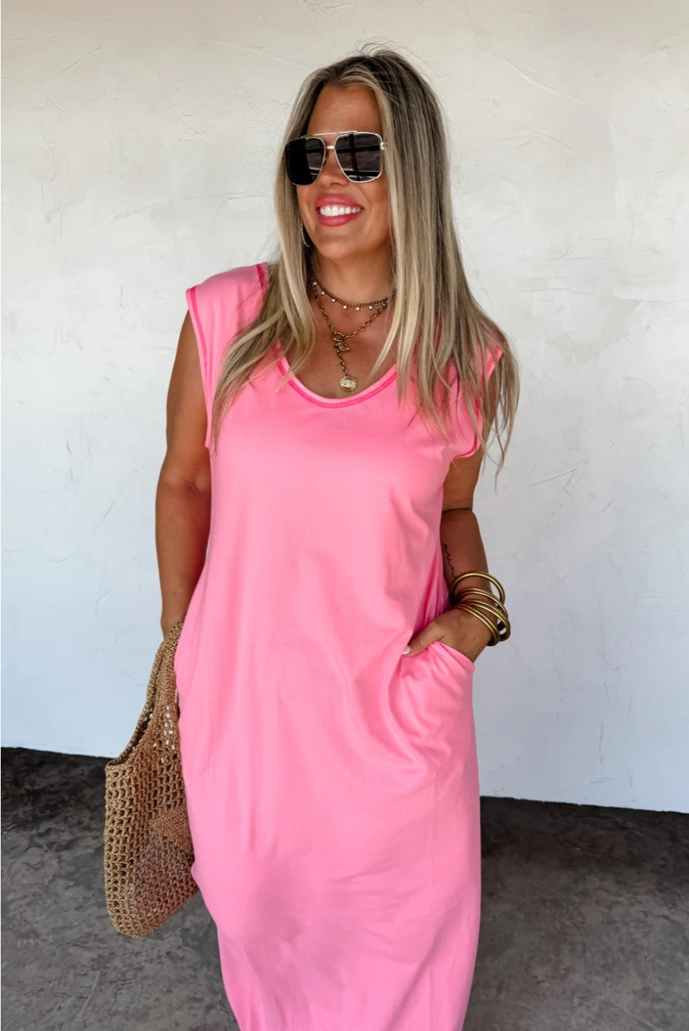 PREORDER- RELAXED SUMMER SPLIT HEM DRESS