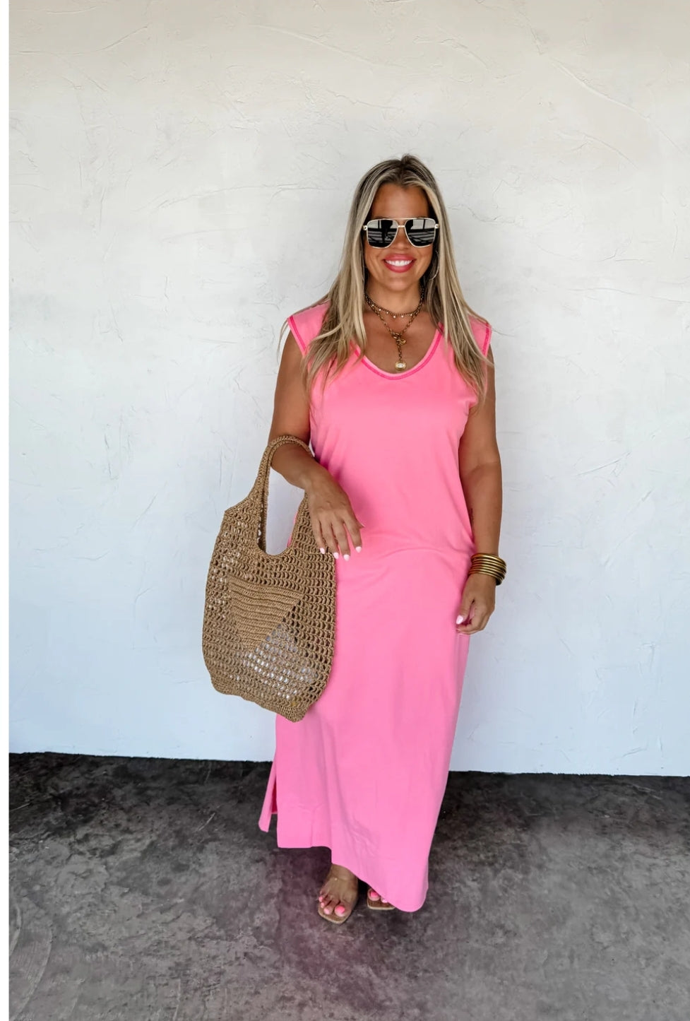 PREORDER- RELAXED SUMMER SPLIT HEM DRESS