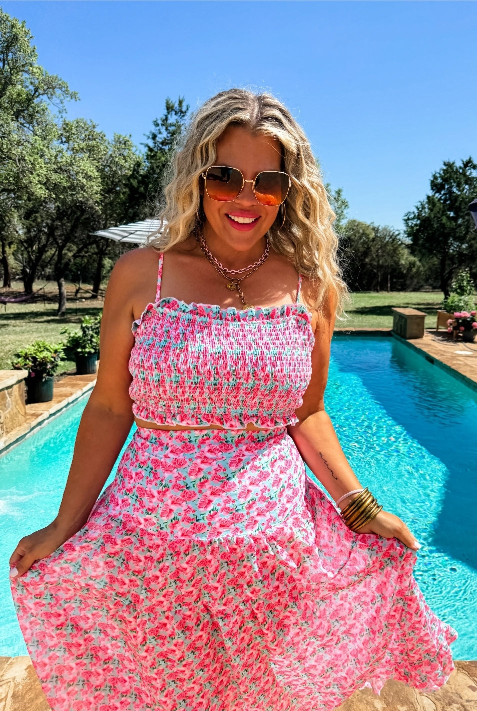 PREORDER- ISLAND VIBES- AMALFI BLOOMS SWIM SET